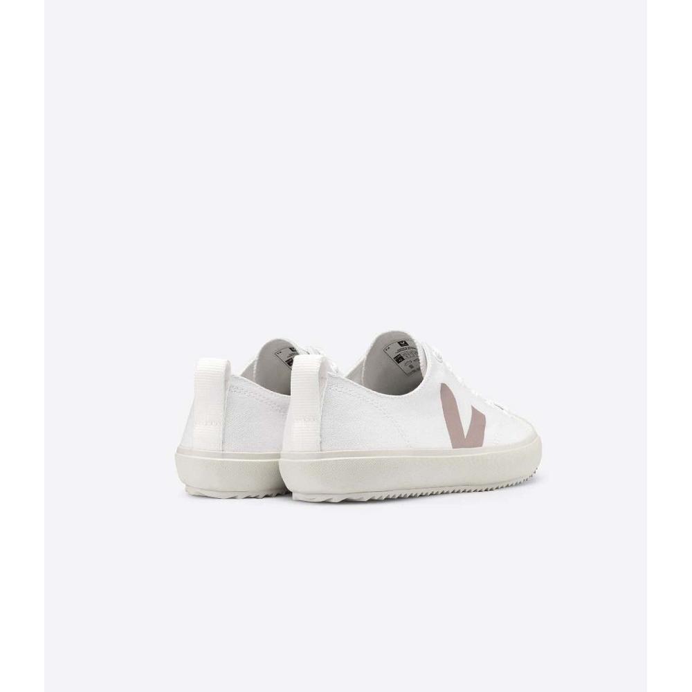 Women's Veja NOVA CANVAS Shoes White/Brown | SG 475YXF